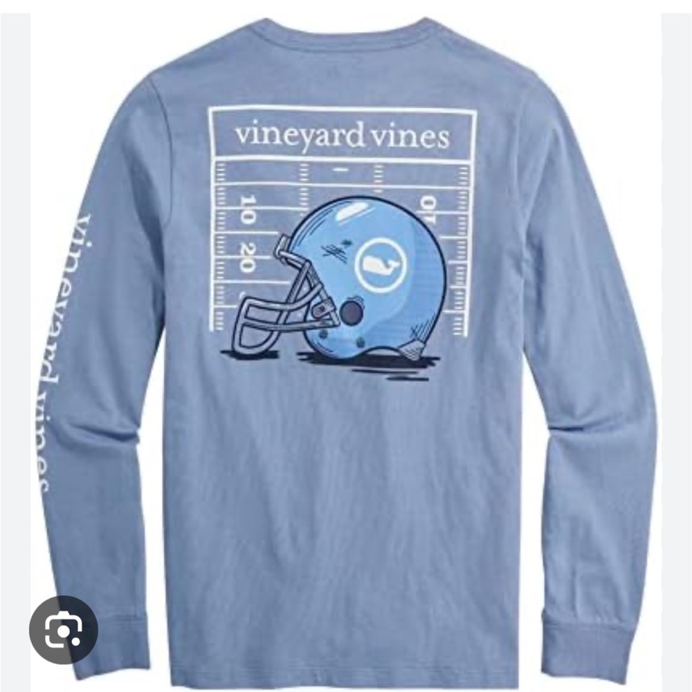 Vineyard vines football helmet long sleeve tee